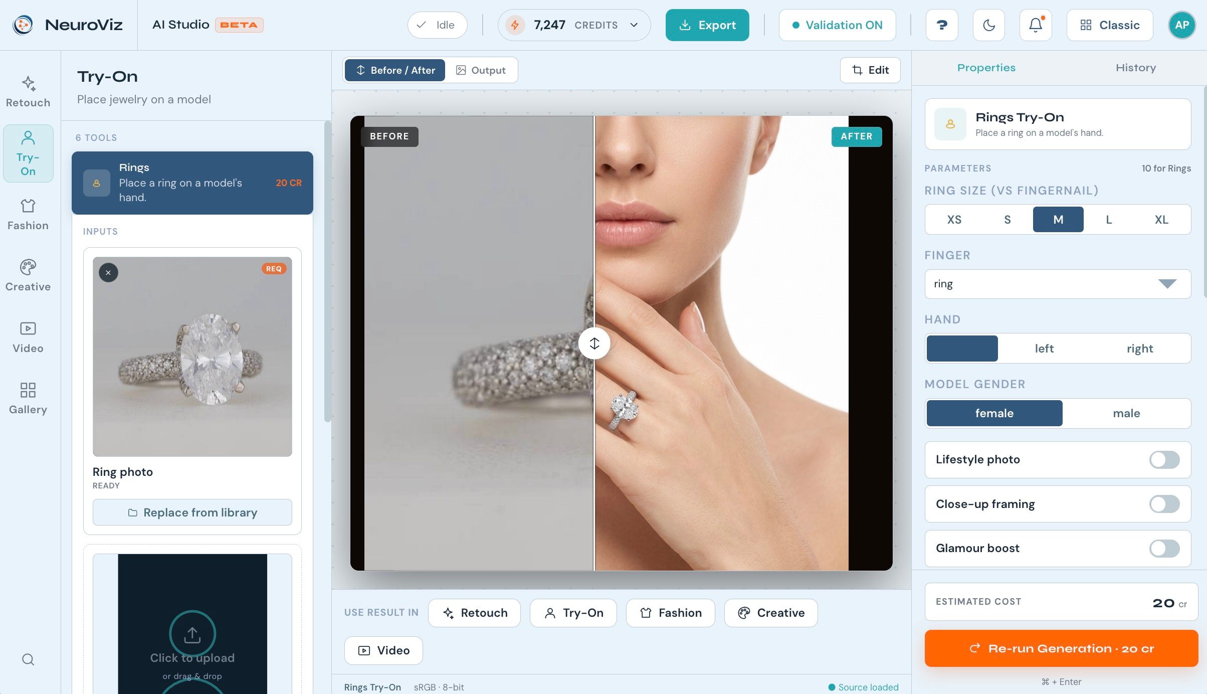 Meet NeuroViz AI Studio: One Canvas for Retouching, Virtual Try-On & Creative Jewelry Photography