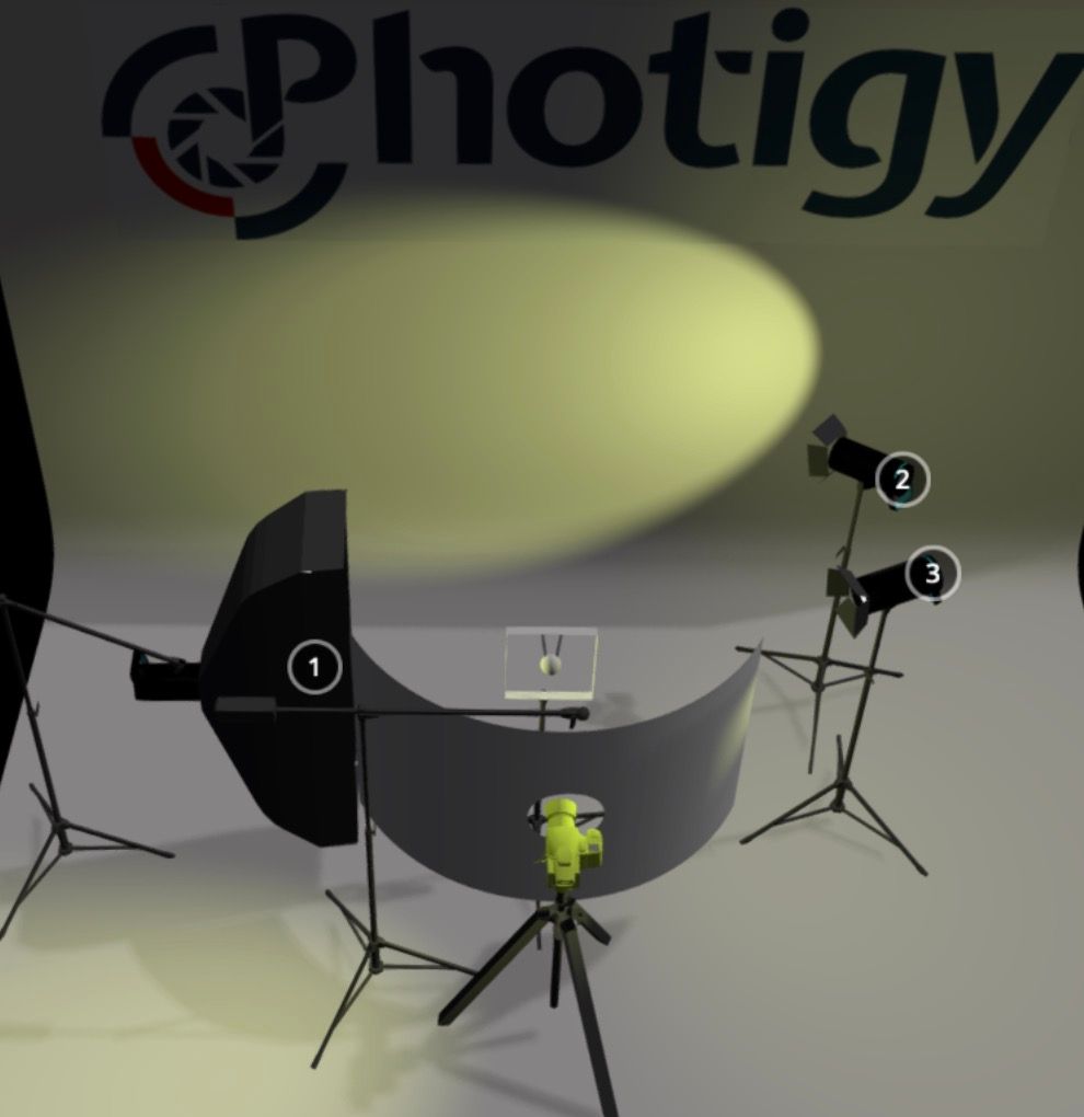 Jewelry photography lighting setup for AI processing