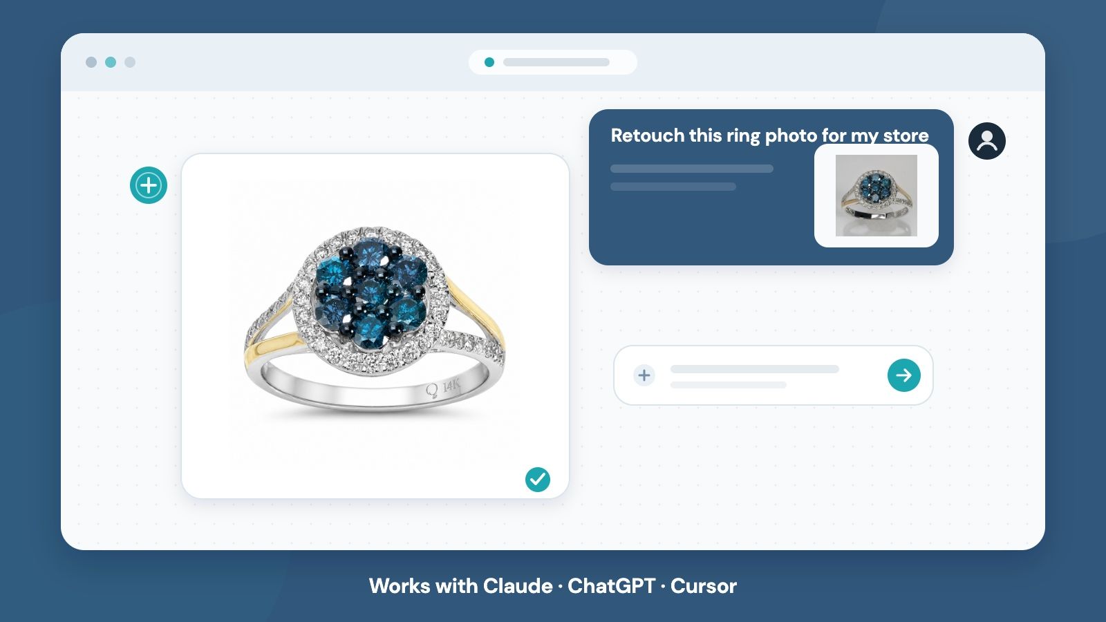 NeuroViz MCP server — retouch a ring photo from inside your AI assistant chat